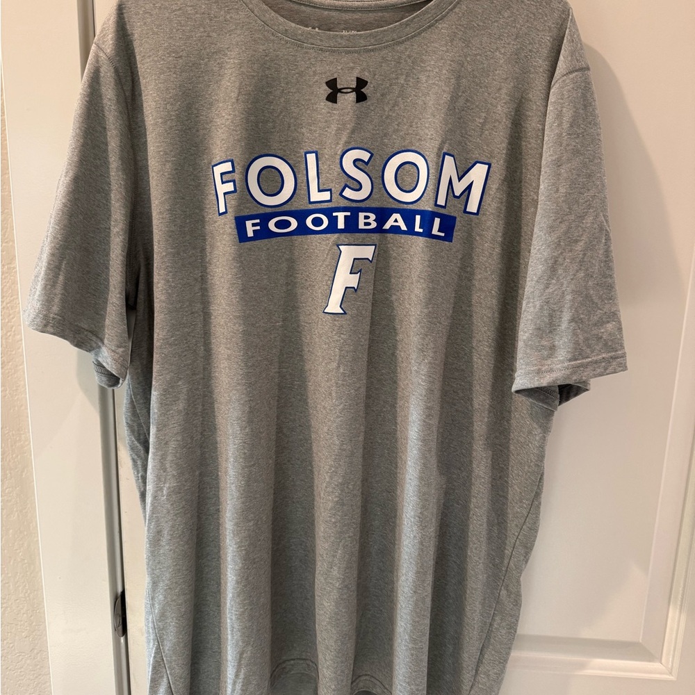 Under Armour Gray Folsom Football Tee XL